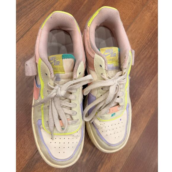Nike Air Force 1 Shadow “Cashmere Pastel” Low Sneakers Women’s Size 9 - Picture 6 of 8